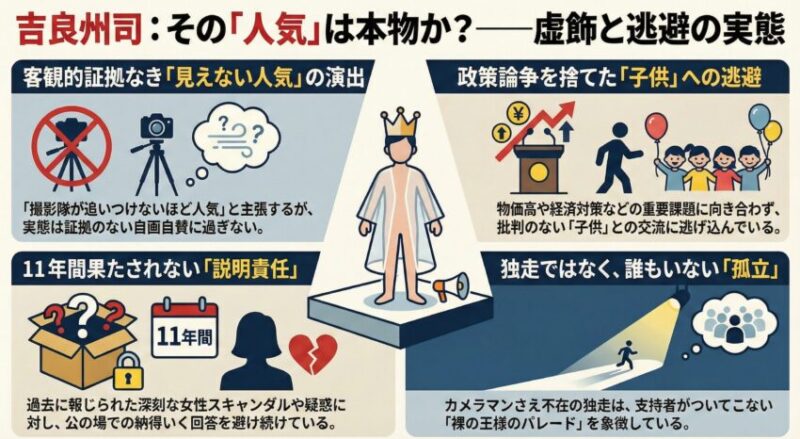 性犯罪疑惑の説明責任から11年間も逃亡する吉良州司氏に子供たちが自然と集まる大分1区の異常性。